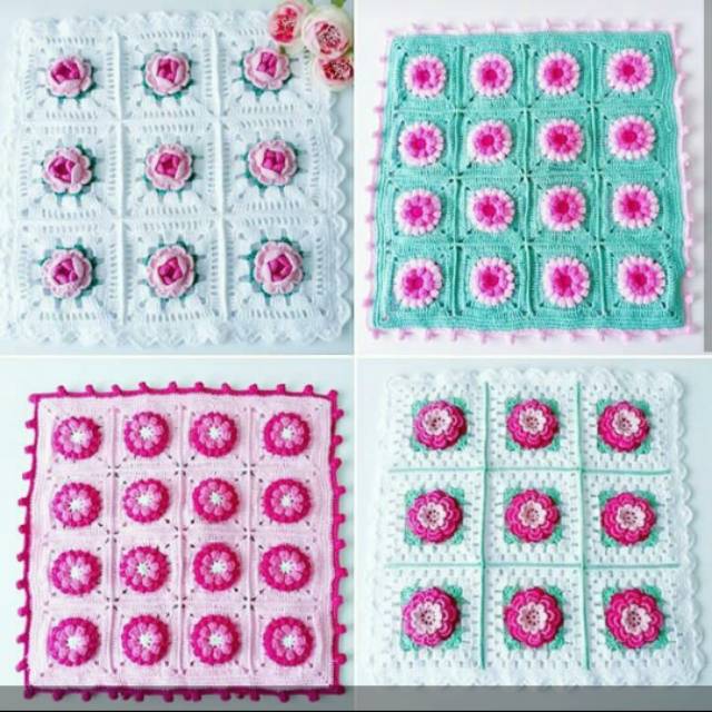 Sarung bantal rajutan