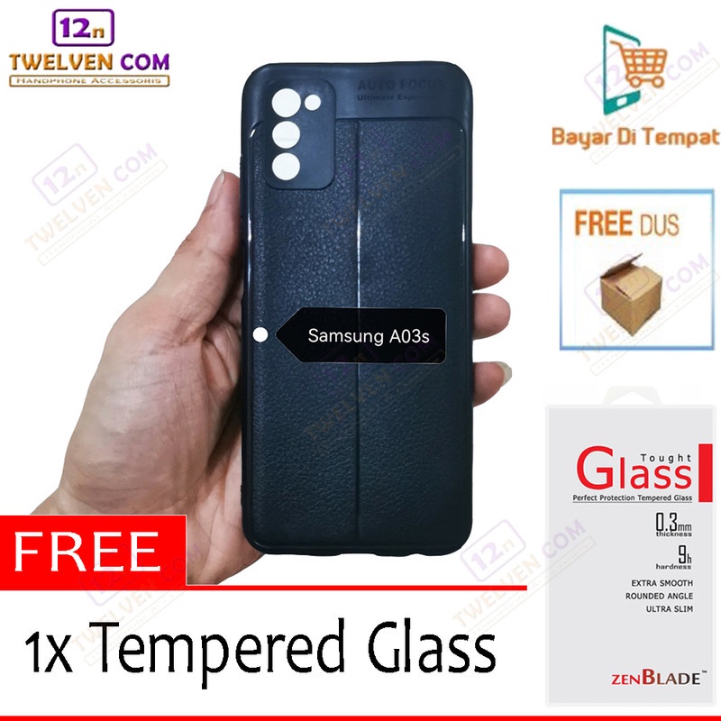 [FLASH SALE] Case Auto Focus Softcase Samsung A03s - Free Tempered Glass