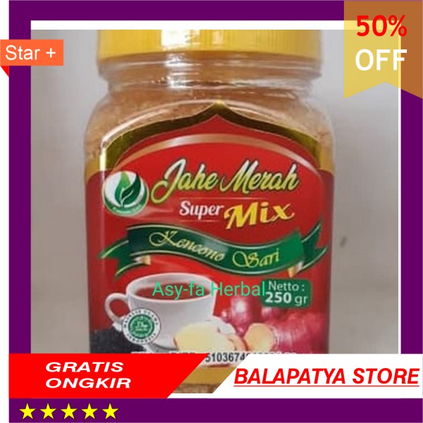 

STOK SISA 9 SAJA ! BURUAN !!! Jahe Merah Mix Kencono Sari 250 gram