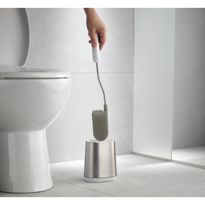 Flex Lite Steel Toilet Brush - White