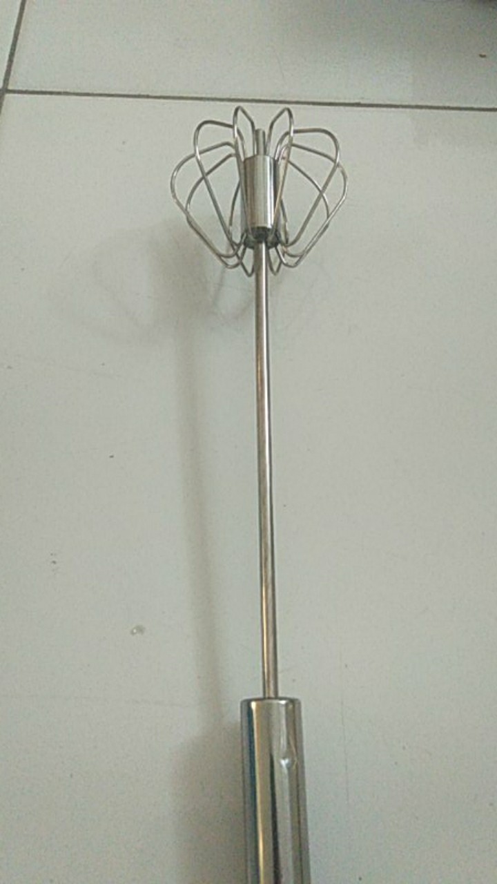 Pengocok Telur Tekan (manual Mixer) 32cm