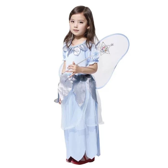 BLUE FAIRY ANGEL COSTUME anak balita haloween kostum natal malaikat