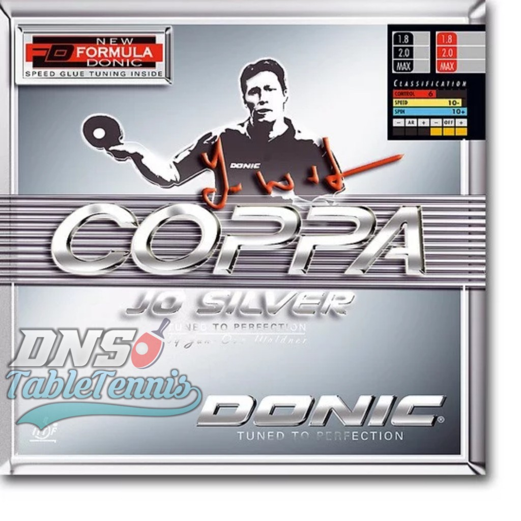 Donic Coppa Jo Silver - Rubber Karet Bet Tenis Meja