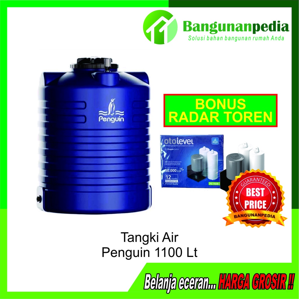 Penguin Toren Tandon Tangki Air General Tank TW 110 1000 Liter