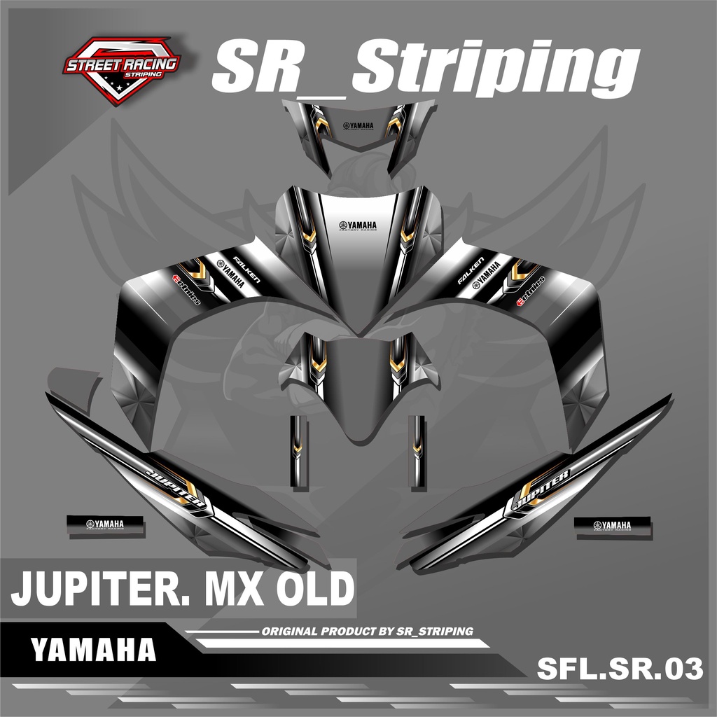 Decal Full Body JUPITER MX OLD - Sticker Decal JUPITER MX OLD Motif Racing. SFL.SR.03