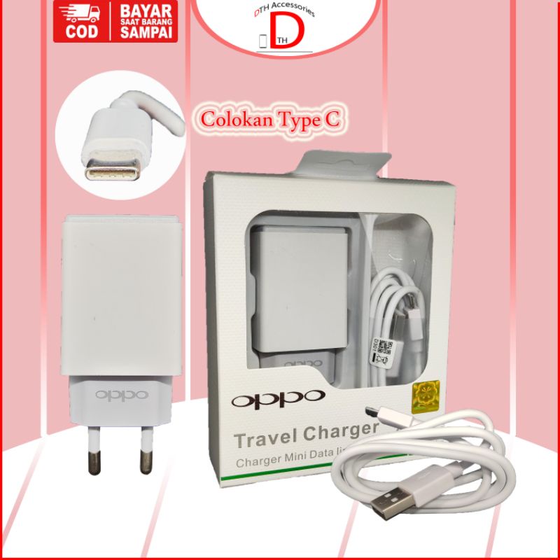 Charger Oppo Original Type C A16, A53, A5 2020, A7, A9 2020, A16s, A36, A57, A54 4G, A54s, A53s, A56 5G, A53 5G, A55 5G, A55s, A54, A55, A11s, A33 (2020), A32, A52, A53s, A74 4G, A72, A72 5G, A73 5G, A92, A92s, A93, A93 5G, A93s 5G