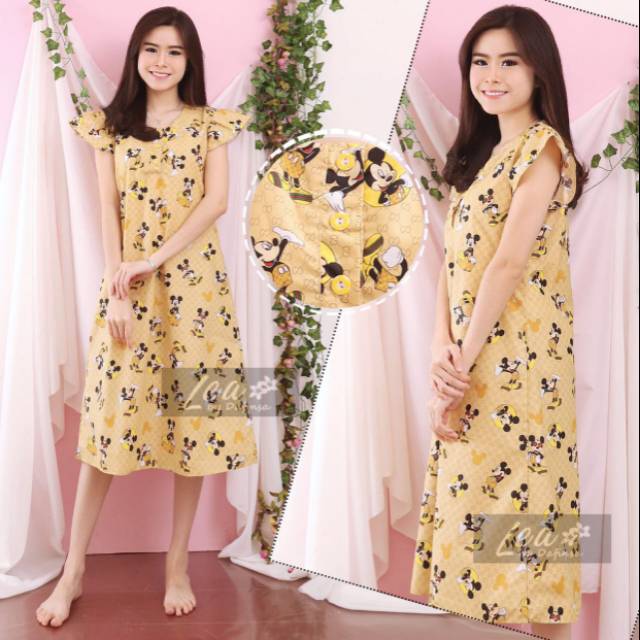 DASTER FELITA MICKEY MOUSE COKLAT/BAJU TIDUR