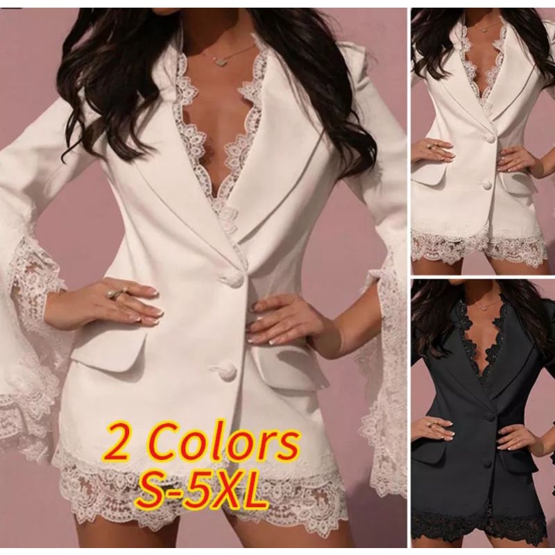 vonda lace taglabel blazer dress