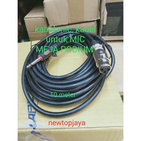 kabel mic meja kabel untuk mic meja podium 10 meter