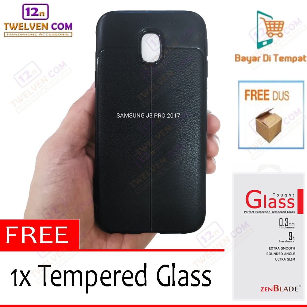 [FLASH SALE] Case Auto Focus Softcase Samsung J3 Pro 2017 - Free Tempered Glass