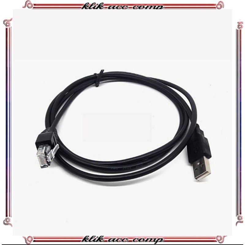 Kabel usb to rj45 / kabel barcode scenner / kabel console usb to rj45