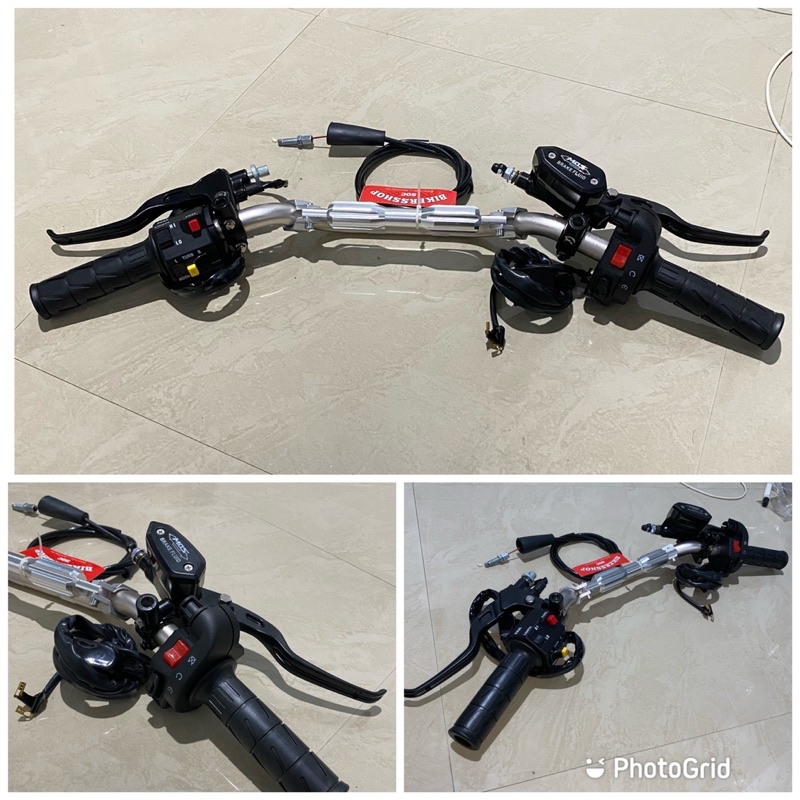 stang stir copy daytona set holder kanan ksr holder kiri ninja master rem set mos dan handgrip kaze