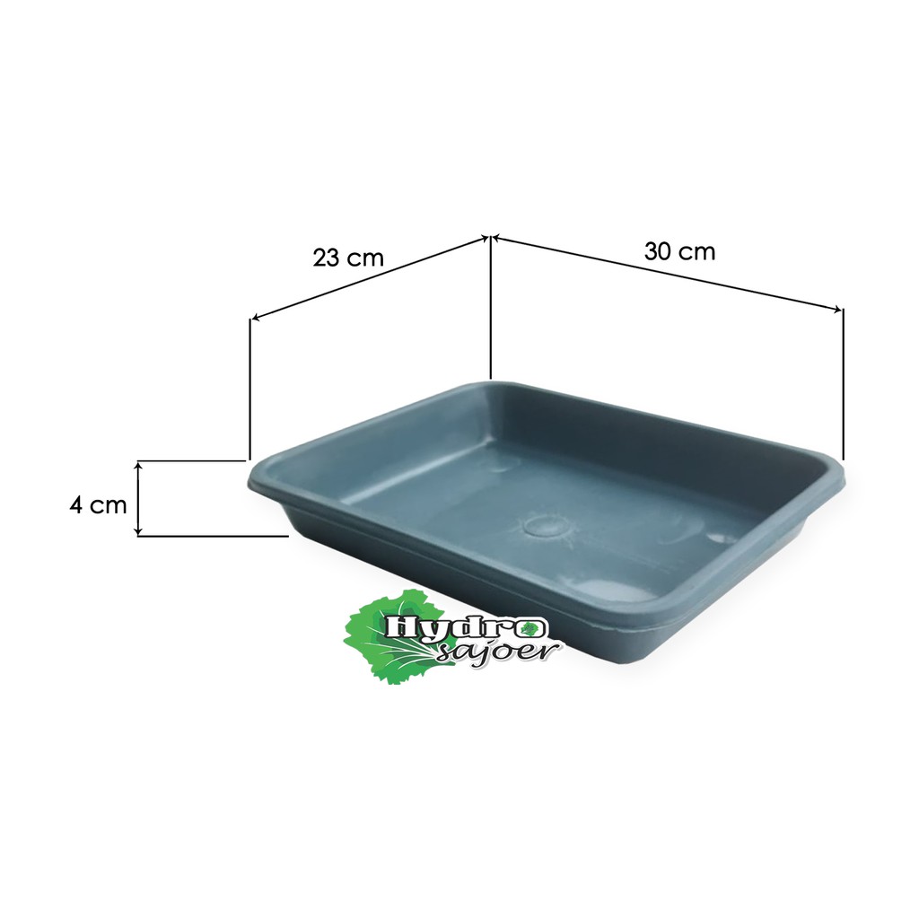 Nampan Semai Rockwool Hidroponik - 30 x 23 x 4cm