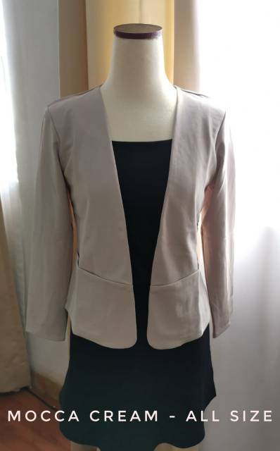 Maobli 856 COCOo Blazer Putih &amp; warna