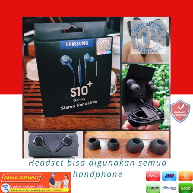 Headset samsung s10 / s10+ akg QTOP.ID [GARANSI]