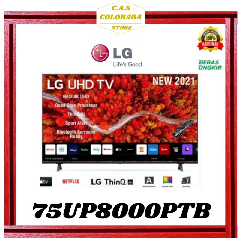 TV LG 75UP8000PTB SMART TV 75 INCH LED 4K UHD 75UP8000 75UP80 UP8000
