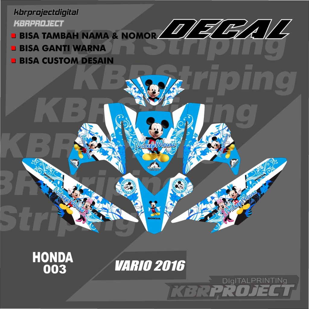 (cod) STIKER DECAL HONDA VARIO 2016  Sticker Variasi stiker striping list motor HONDA VARIO 2016 KOD