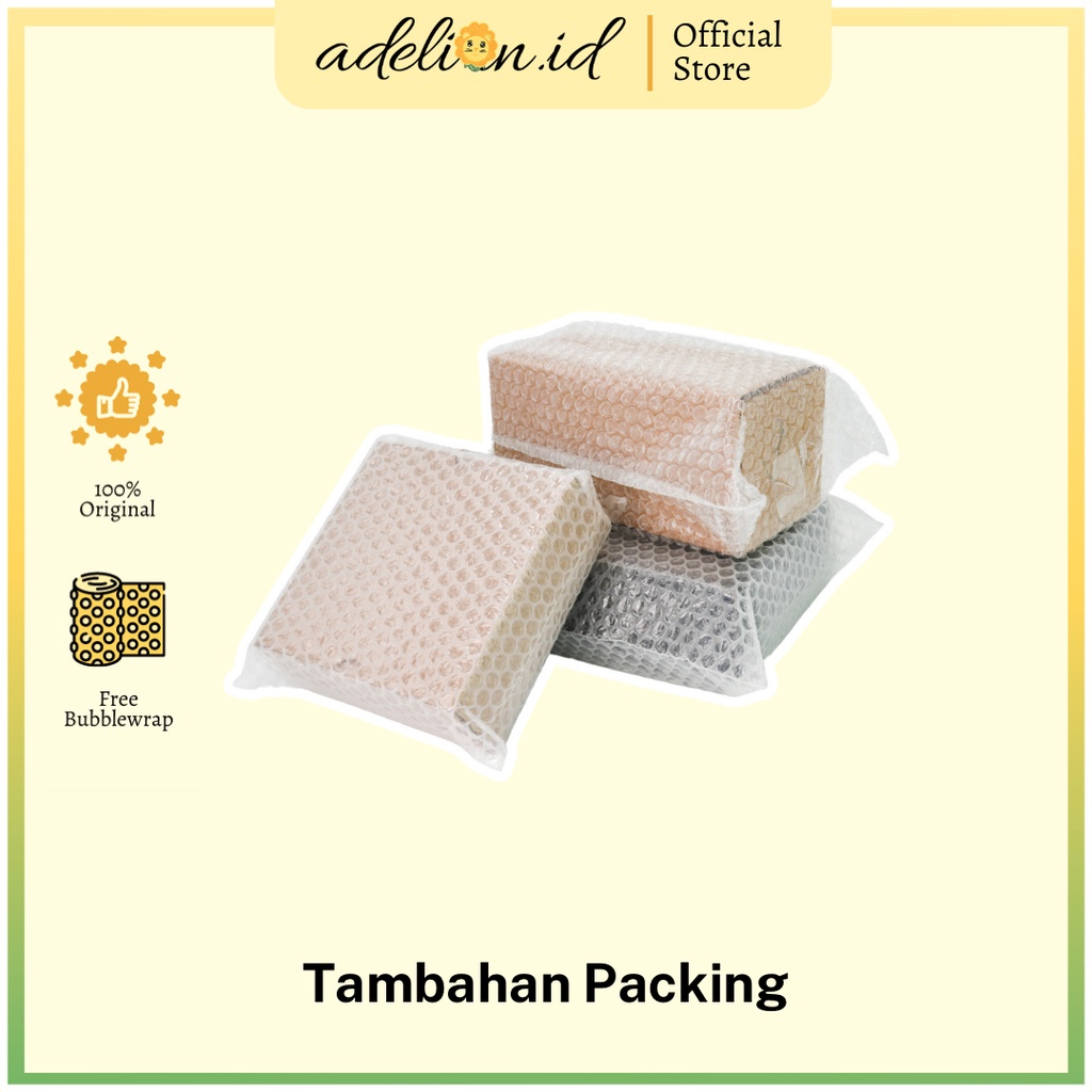 

Tambahan bubble wrap dan kardus untuk tambahan packing