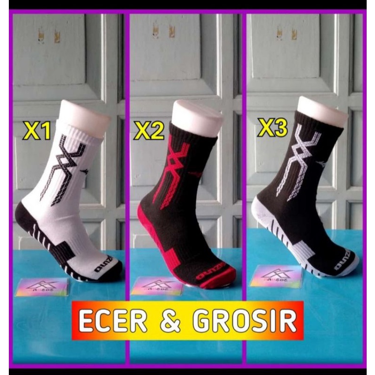 kaos kaki mizuno tebal 1 lusin (12 pasang)