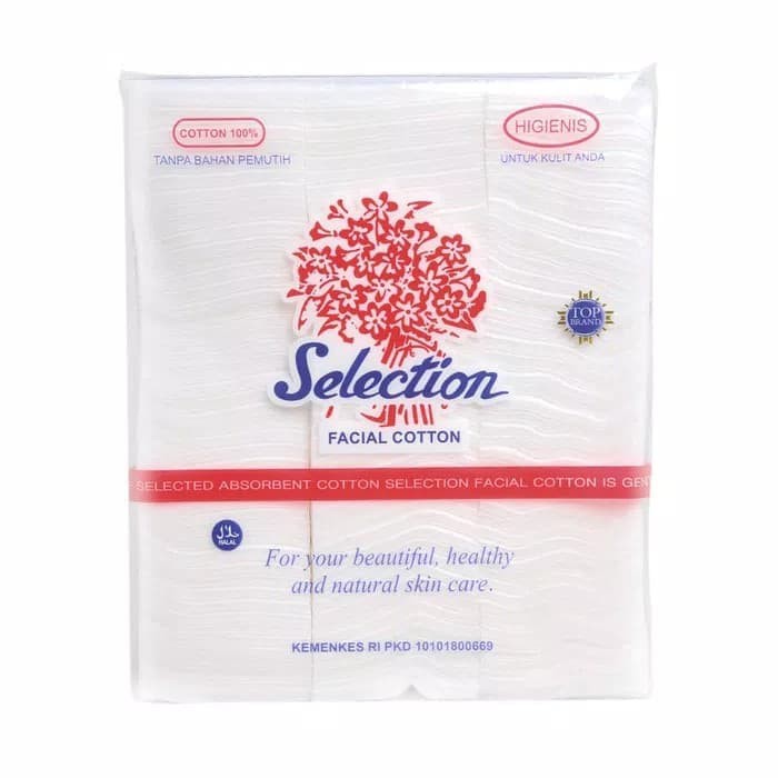 KAPAS SELECTION Facial Cotton 35gr 50gr 75gr Round Oval Bulat Special Tipis pembersih makeup muka tipis 175 medisoft