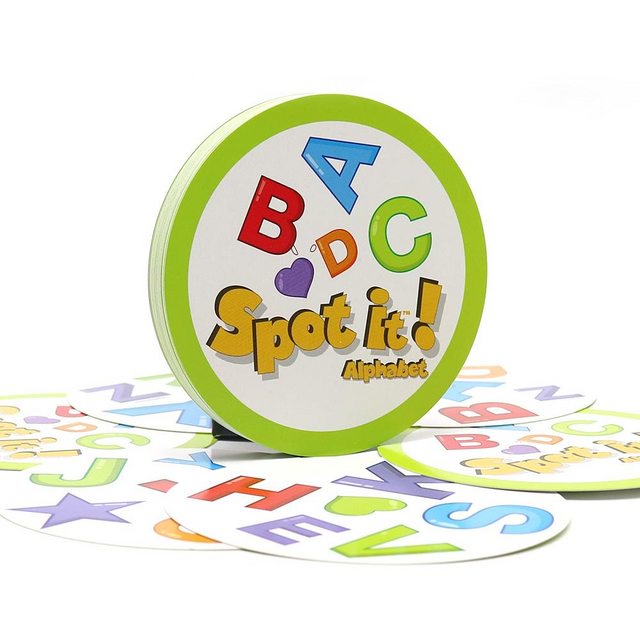 Spot It ! Alphabet Edition - Dobble Board Game Games Edukasi