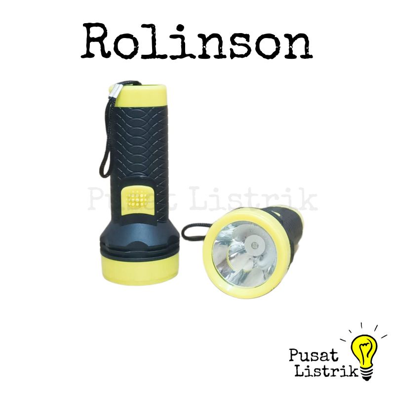 Senter Tangan 10watt LED 300Lm Rolinson Senter Kecil 10w Baterai AA 3V