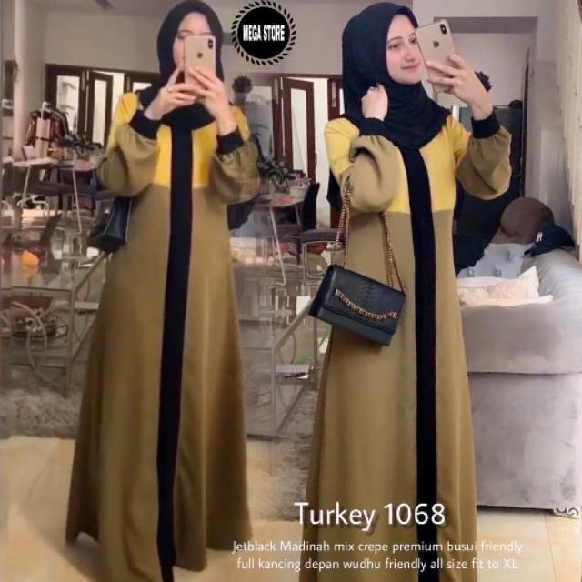 Gamis jetblack madinah abaya longdres turkey busui wudhu friendly ori premium berlabel