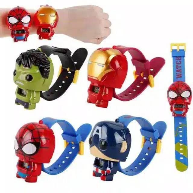 Jam Tangan Anak Robot Pencet Strap Rubber(Dikirim Dari Jakarta)