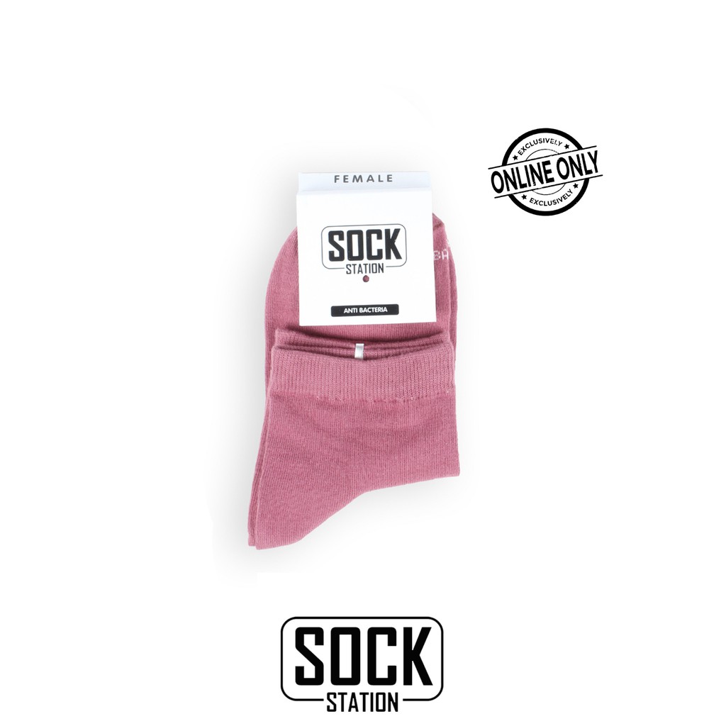 MUNDO SOCK STATION Women Casual Ankle Sock - Kaos Kaki Wanita Pendek-PINK
