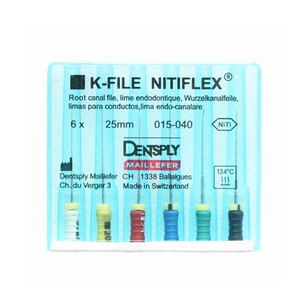 Dental kfile Nitiflex k-file niti dentsply file endo endodontic files jarum endo 21mm 25mm 15-40 45-80 ALICE DENTAL