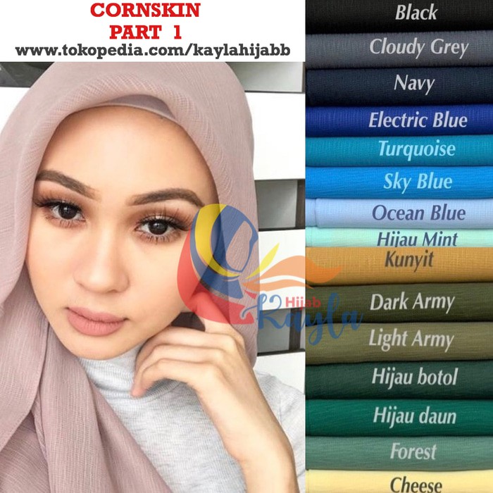 STOCK BARU Jilbab segi empat Cornskin Umama PART 1/ kerudung cornskin / hijab