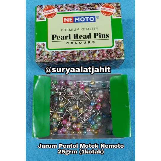 Jarum Pentol Motek Nemoto 25grm @1kotak =rp.9.500/25grm