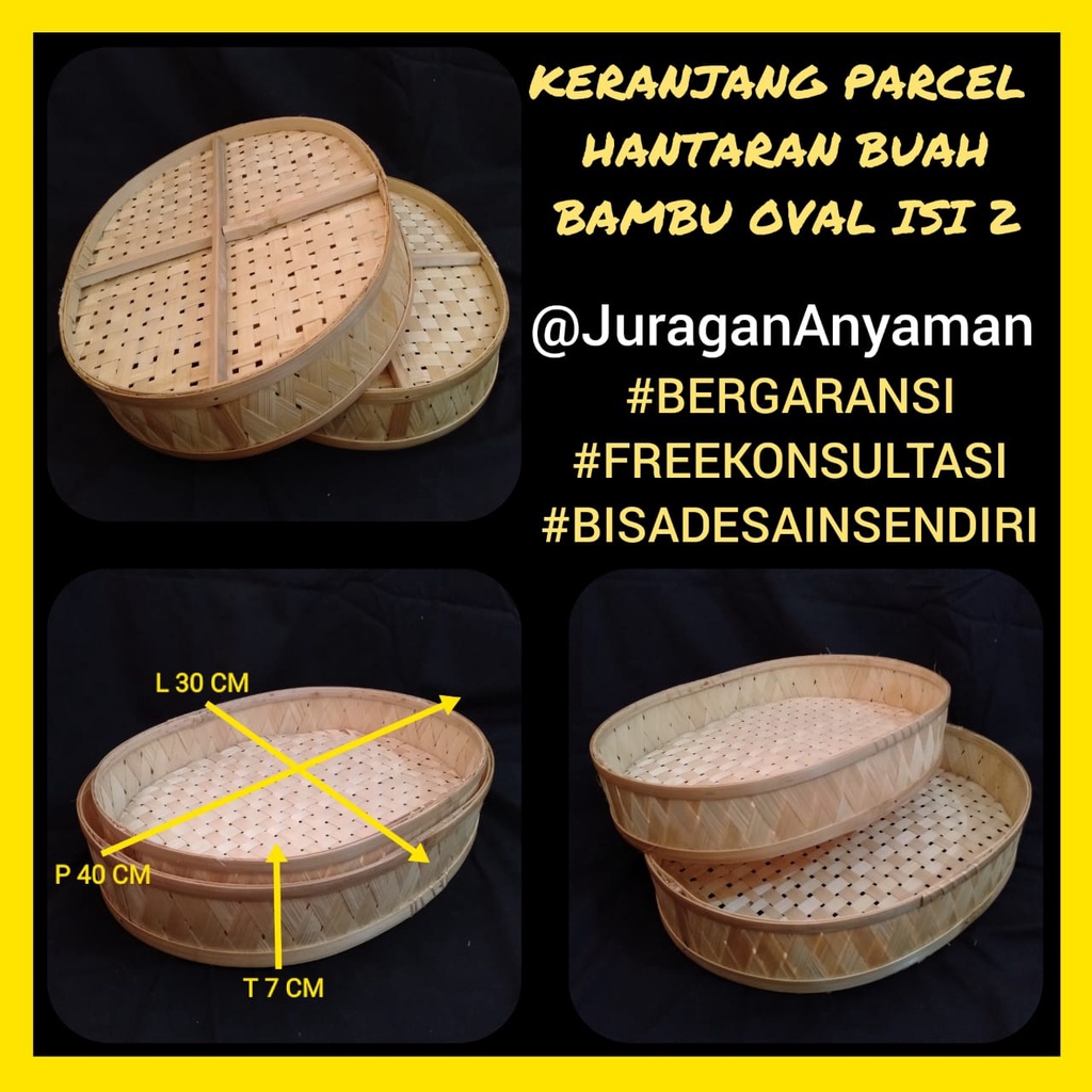 

Keranjang Bambu Kemasan Hantaran Seserahan Mahar Souvenir Parcel Buah Segar Keranjang Hampers Pernikahan Tanpa Pegangan