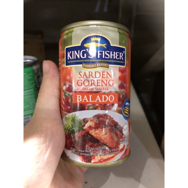 

King's Fisher Sarden mini saus sambal & Balado 155 gr