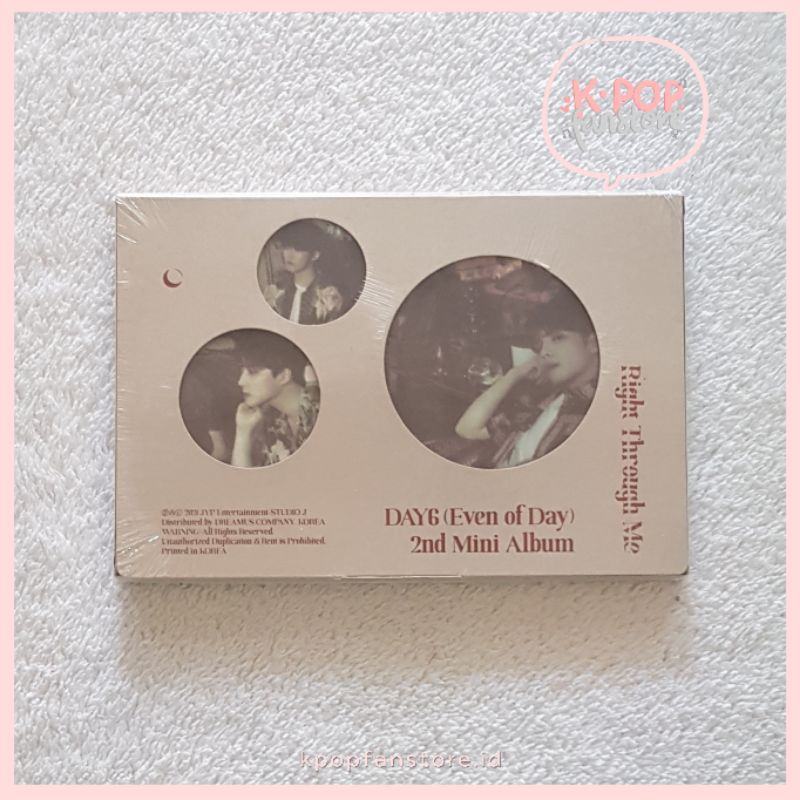 [SALE] DAY6 (EVEN OF DAY) - RIGHT THROUGH ME