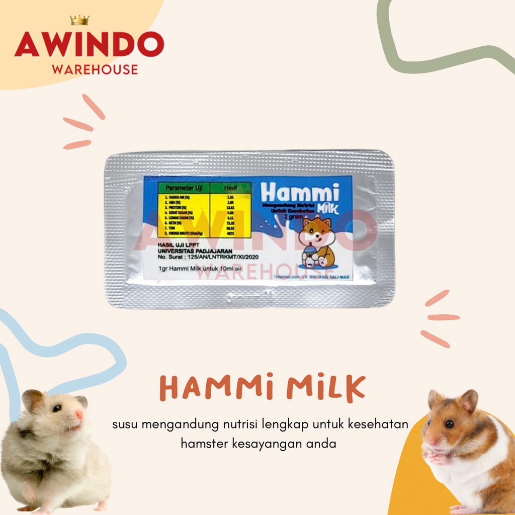 HAMMI MILK - Susu Hamster 2gr