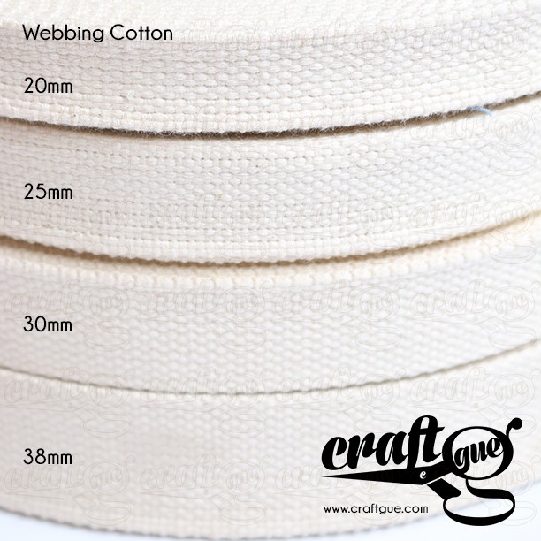 Webbing Cotton/Tali Tas Katun (Meter-an)