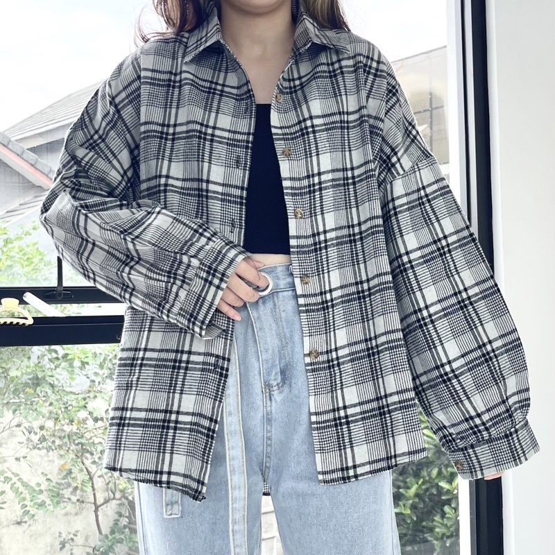 TARTAN FLANEL SHIRT KEMEJA KOTAK / devilknitwear devilknit_id-SCARLET