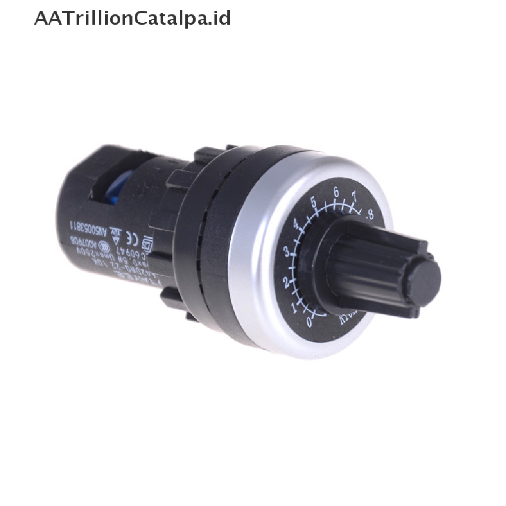 Aatrillioncatalpa Inverter Potentiometer 10K LA42DWQ-22 Diameter 22mm Warna Hitam