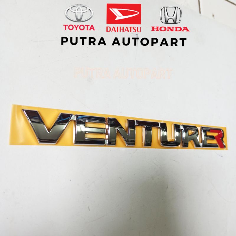 emblem tulisan VENTURER original