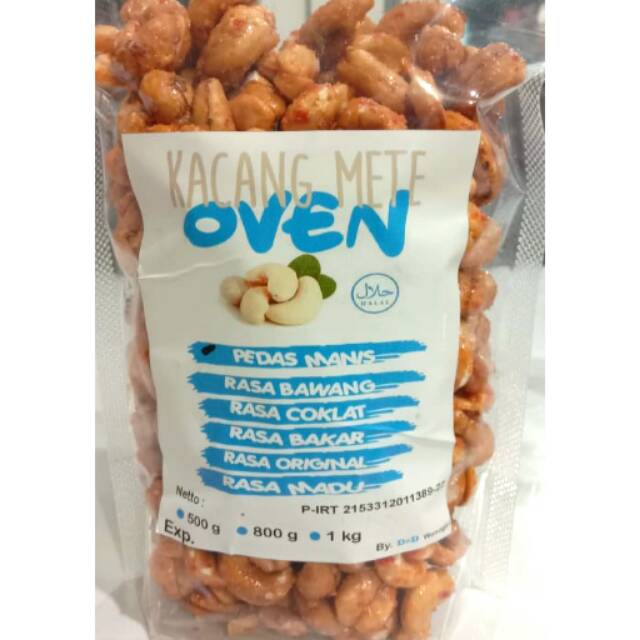 

1 kg Kacang Mete OVEN Matang Rasa Kwalitas UTUH Super Raja Mete Wonogiri