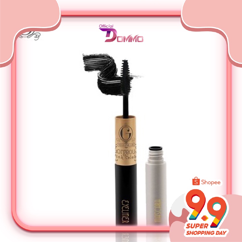 DOMMO - D8087 Madame Gie Gorgeus Wink Celebs Mascara Eyeliner 2 in 1 - MakeUp Waterproof