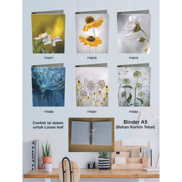 

Binder A5 / Binder Note A5 / Bunga / Set 2950