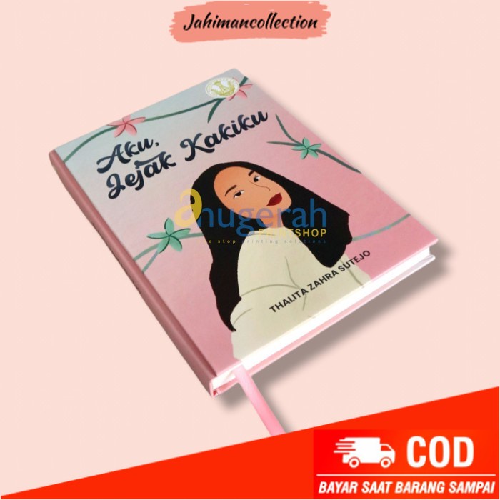 

✨ BISA COD ✨ Cetak Notebook Hardcover A5 Custom - Buku Agenda Planner Gambar Bebas - 100 lbr Polos, Punggungan Doft