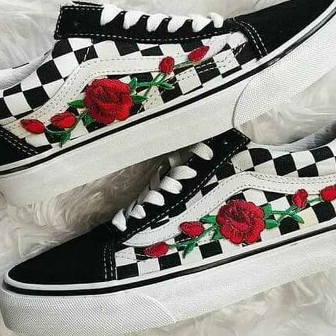 ORIGINAL SEPATU WANITA VANS CHEKERBOARD ROSE PREMIUM ORIGINAL MURAH KEKINIAN