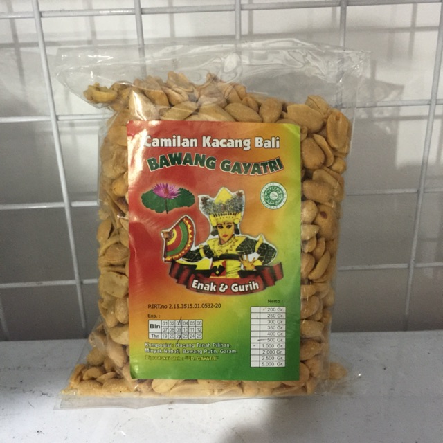 

Snack Kiloan | Kacang Bali Bawang Gayatri Kemasan 1kg