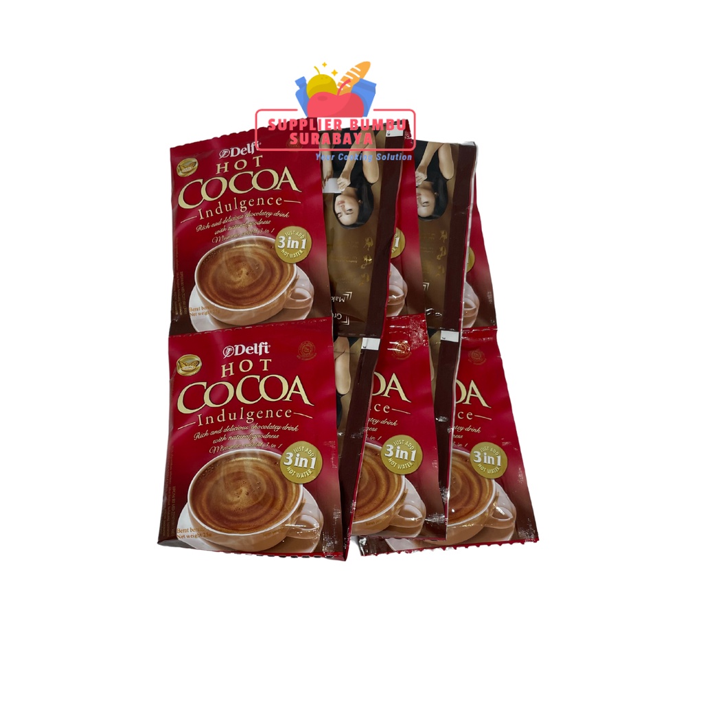 Delfi Hot Cocoa Indulgence Minuman Serbuk Cokelat 10 x 25g