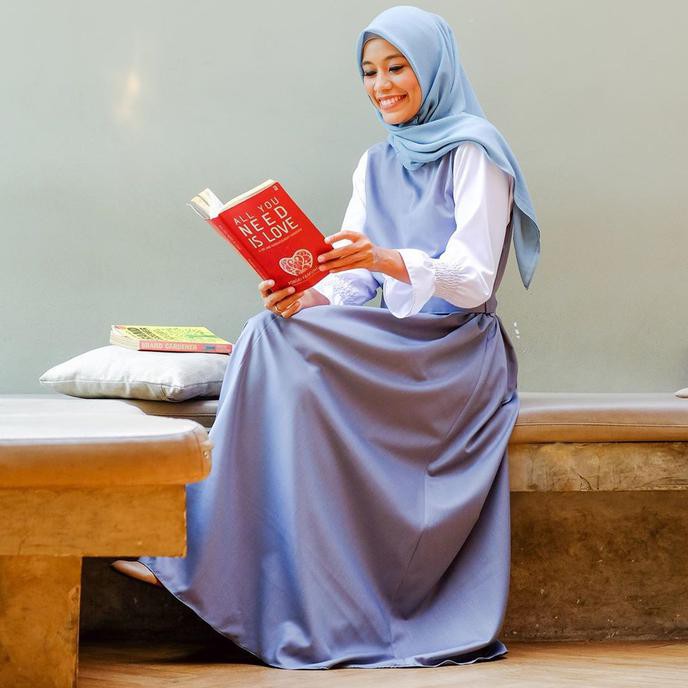 Baju Gamis Terbaru Wanita Muslim Syari Adawiyah Riwan