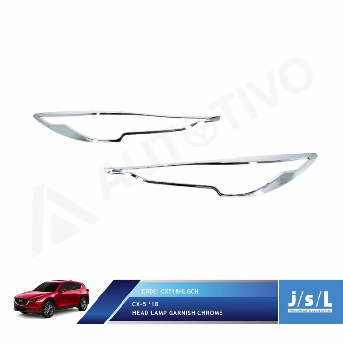 Garnis Depan Mazda Cx5 2018 Head Lamp Garnish Chrome New Arrivals