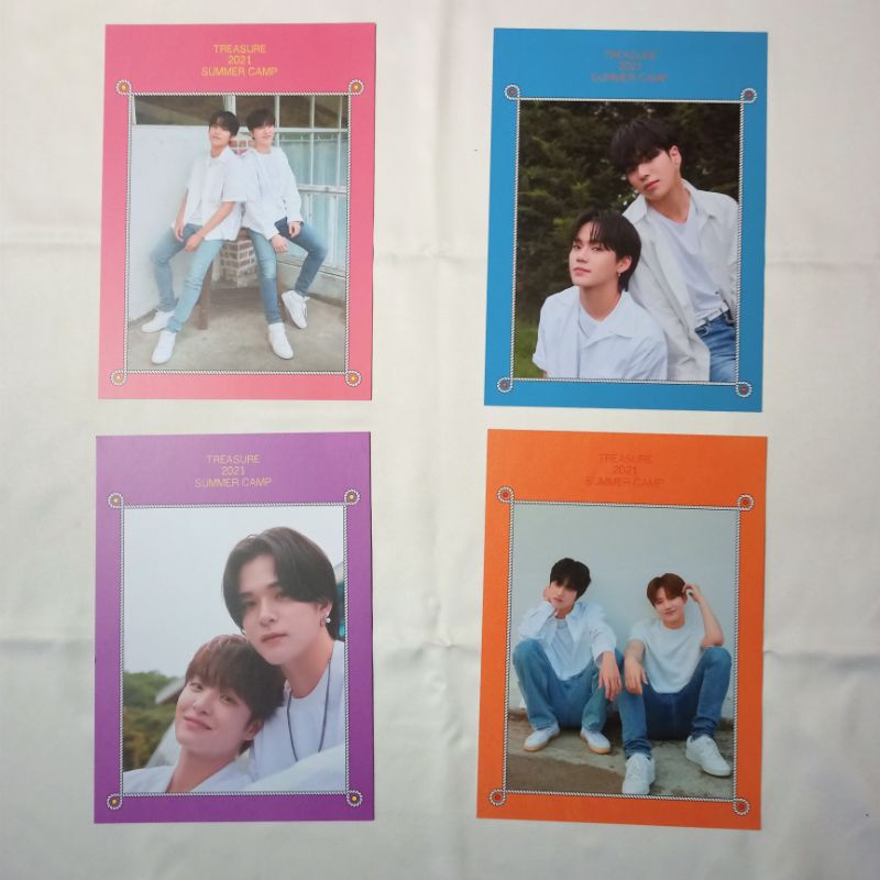 [READY] TREASURE SUMMER CAMP 2021 POLAROID POSTCARD PHOTOCARD LARGE PC JUNGHWAN JIHOON JAEHYUK